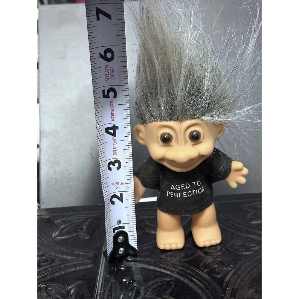 Vintage Russ “Aged to Perfection”‎ Troll Doll Gray Hair 8